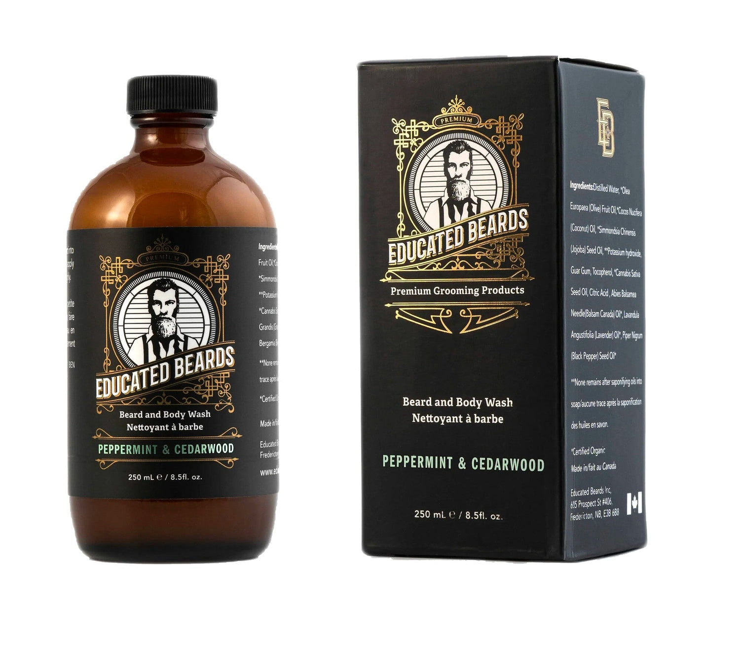 Educated Beards Beard and Body Wash Beard Wash Educated Beards Peppermint & Cedarwood