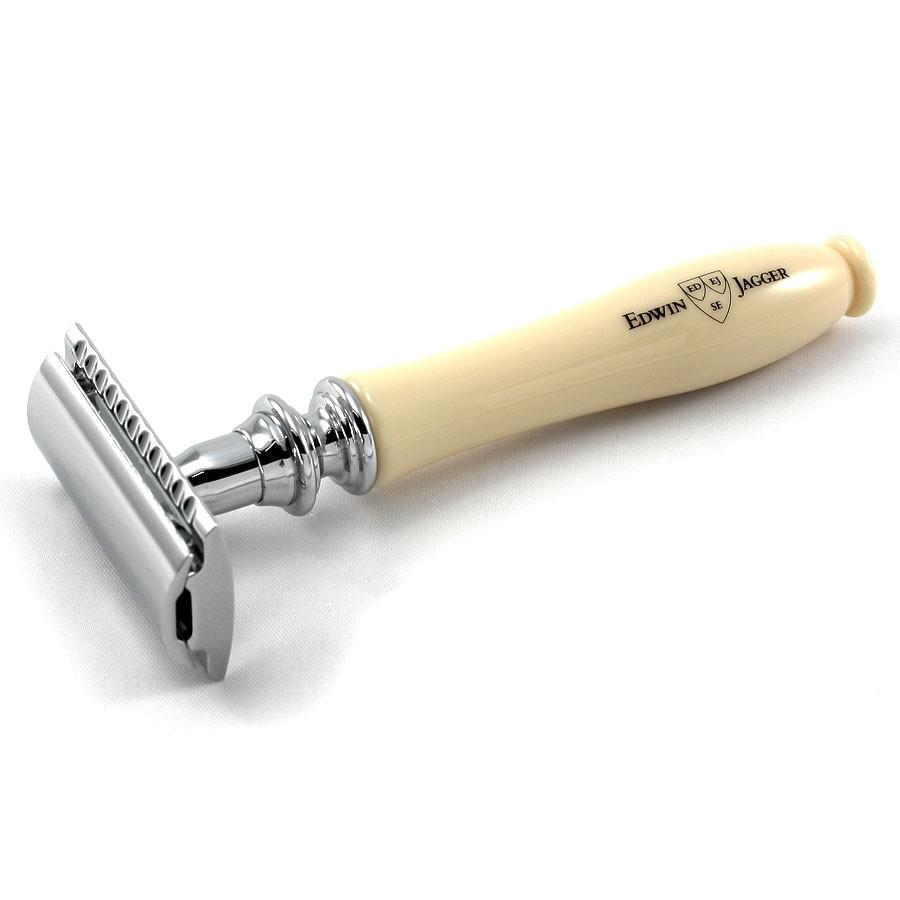 Edwin Jagger Chatsworth Classic Double-Edge Razor in Ivory Double Edge Safety Razor Edwin Jagger