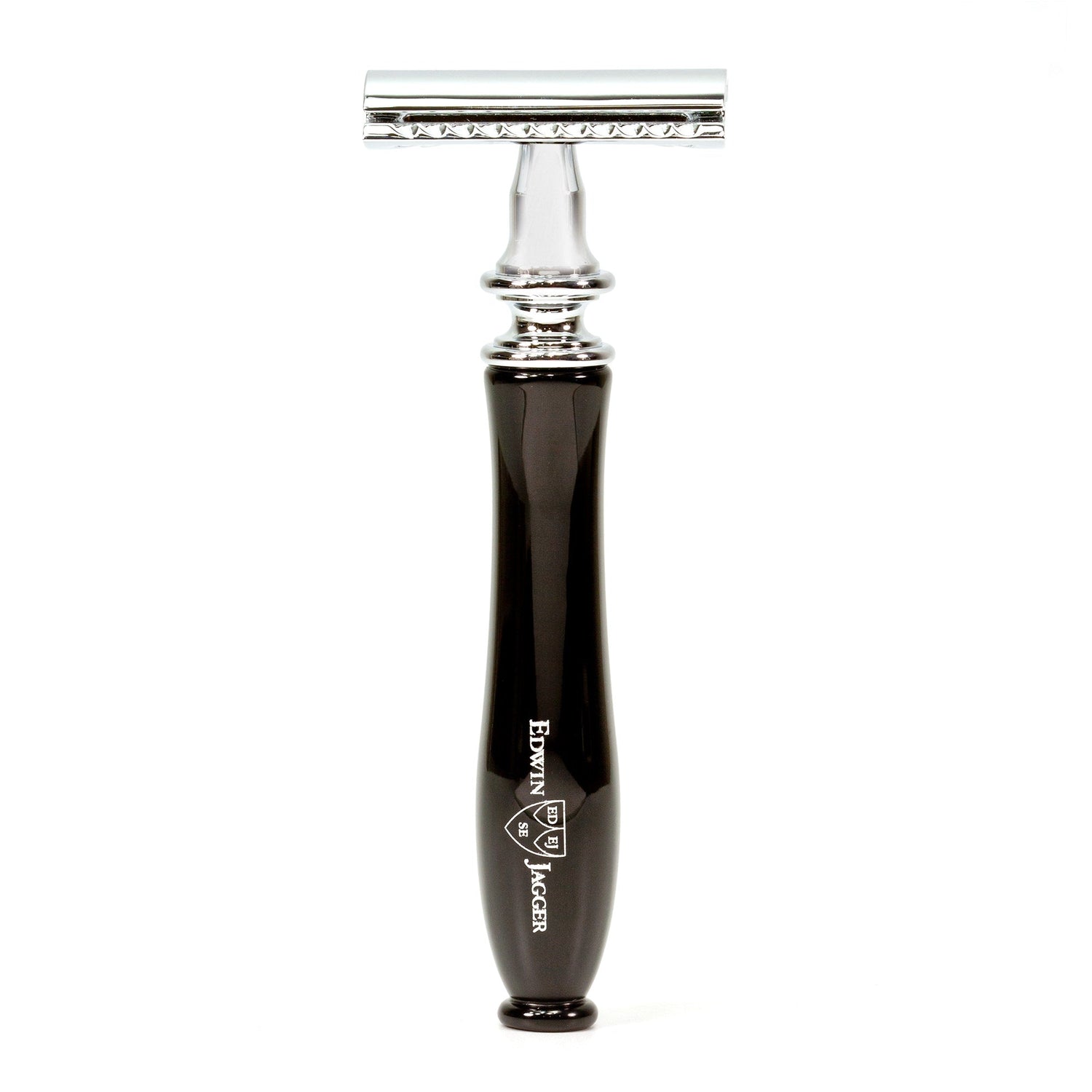 Edwin Jagger Chatsworth Classic Double-Edge Razor in Ebony Double Edge Safety Razor Edwin Jagger