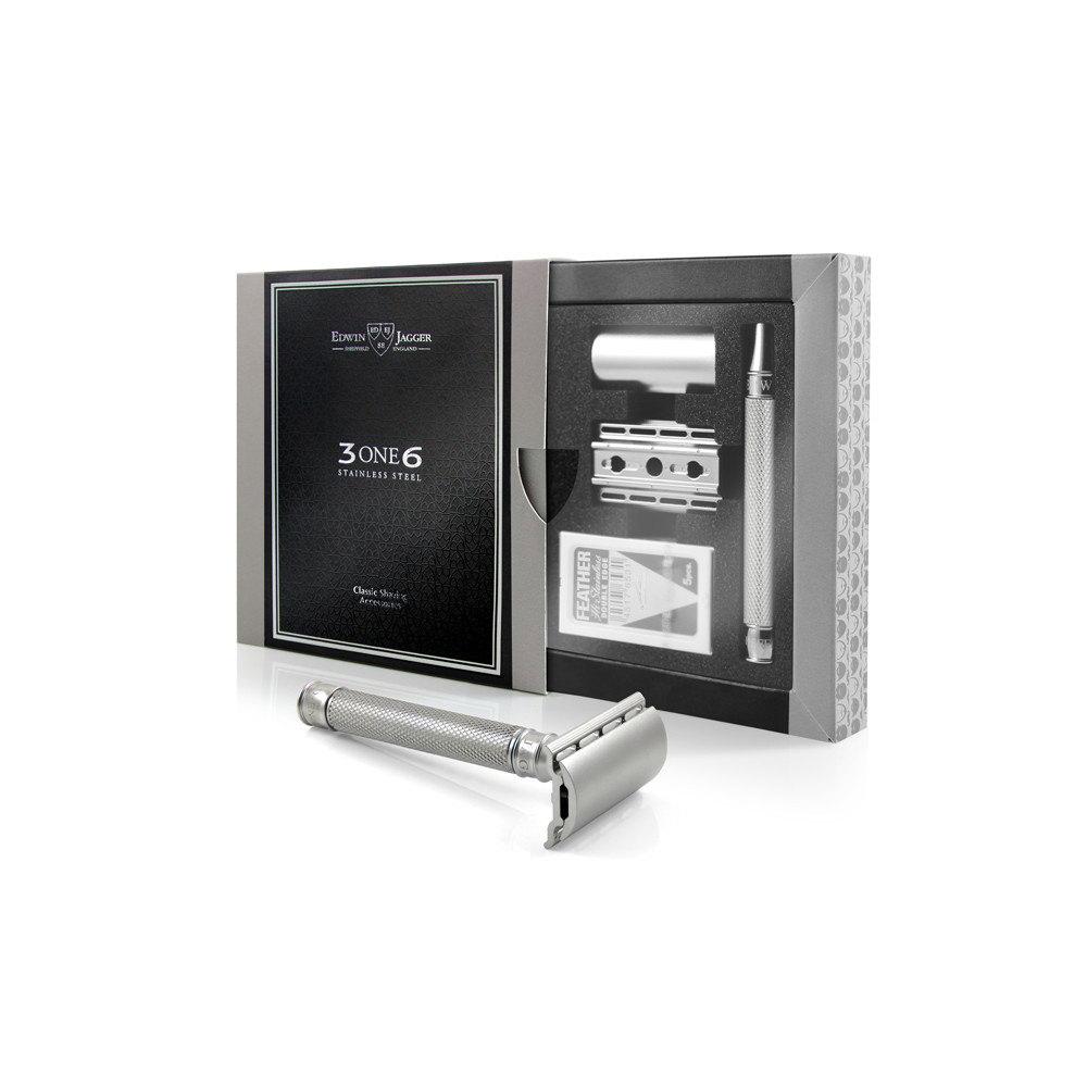 Edwin Jagger 3ONE6 Stainless Steel Double Edge Safety Razor Double Edge Safety Razor Edwin Jagger