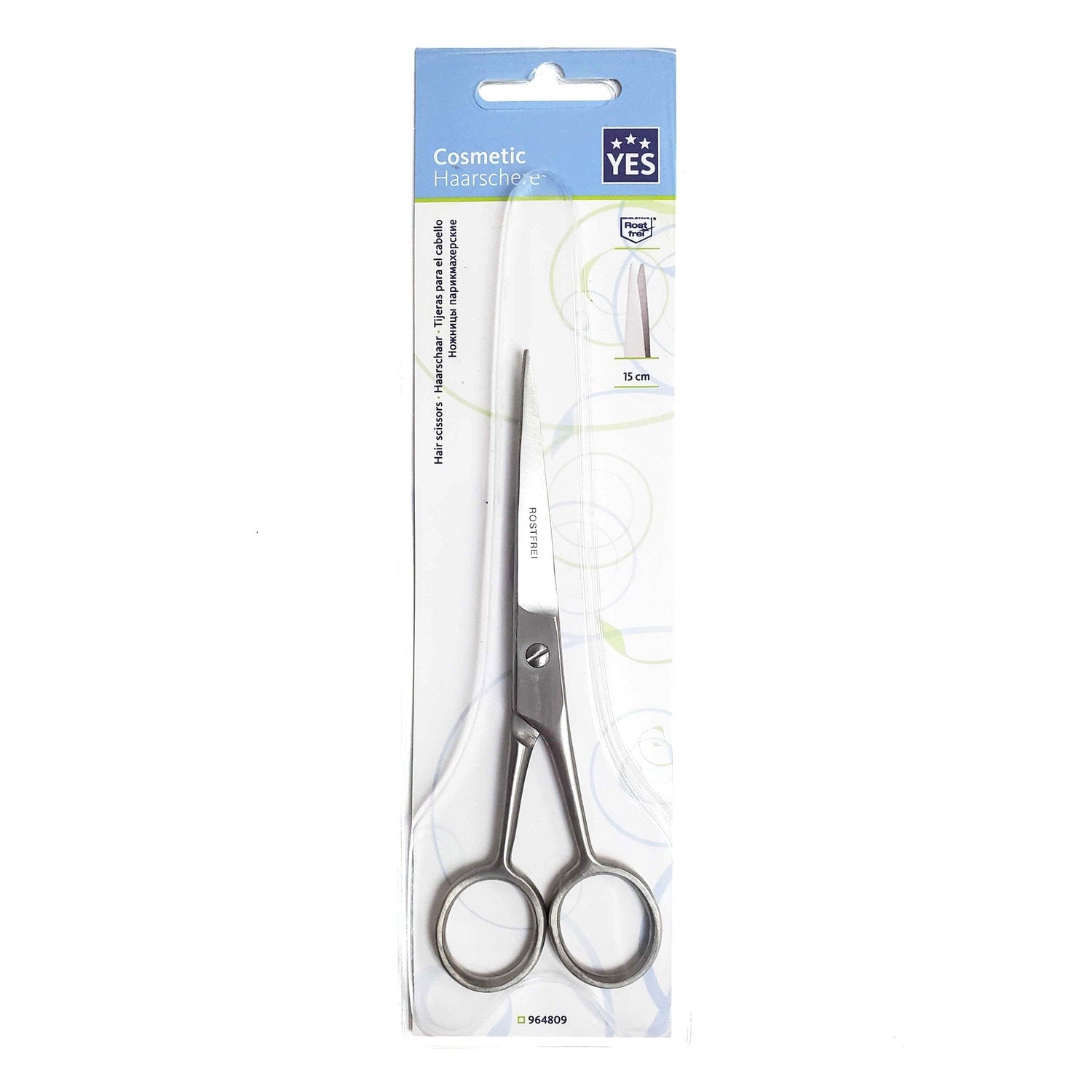 Yes Solingen Nickel-Plated Barber's Scissors Barber Scissors Erbe Solingen