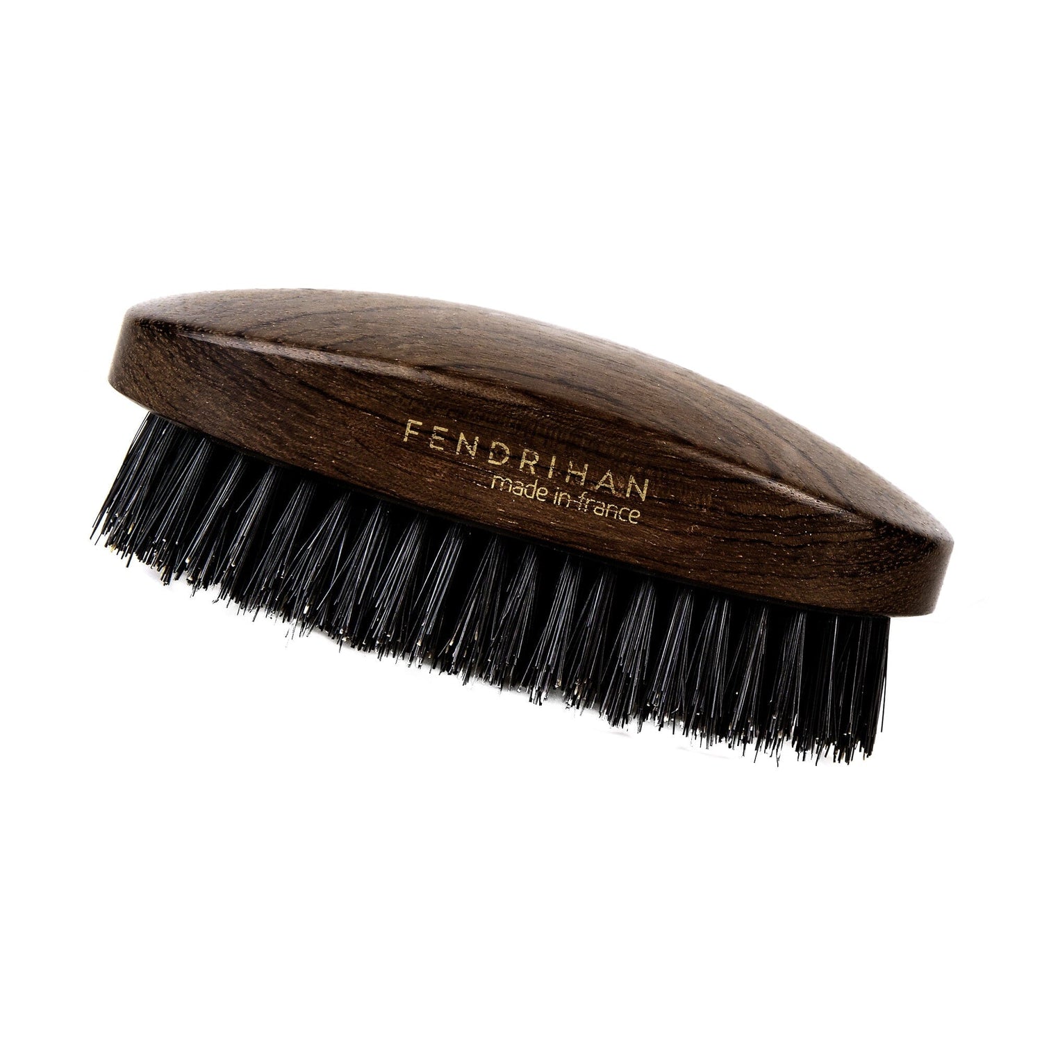 Fendrihan Military Hand-Finished Hair Brush with Dark Bristles, Made in France Hair Brush Fendrihan