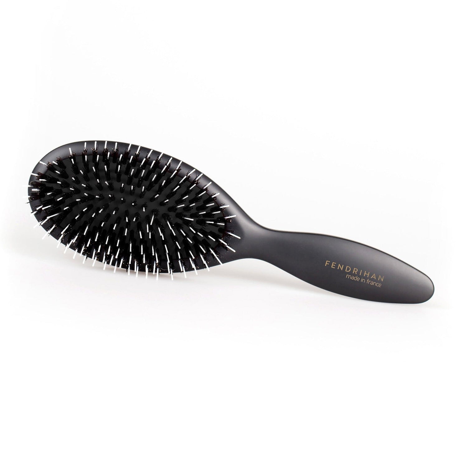 Fendrihan Oval Hair Brush with Boar Bristles and Nylon Pins, Cushion Base, Made in France Hair Brush Fendrihan