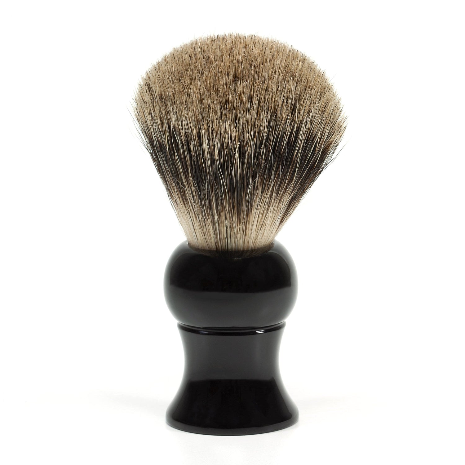 Fendrihan Pure Badger Shaving Brush, Black Handle Badger Bristles Shaving Brush Fendrihan