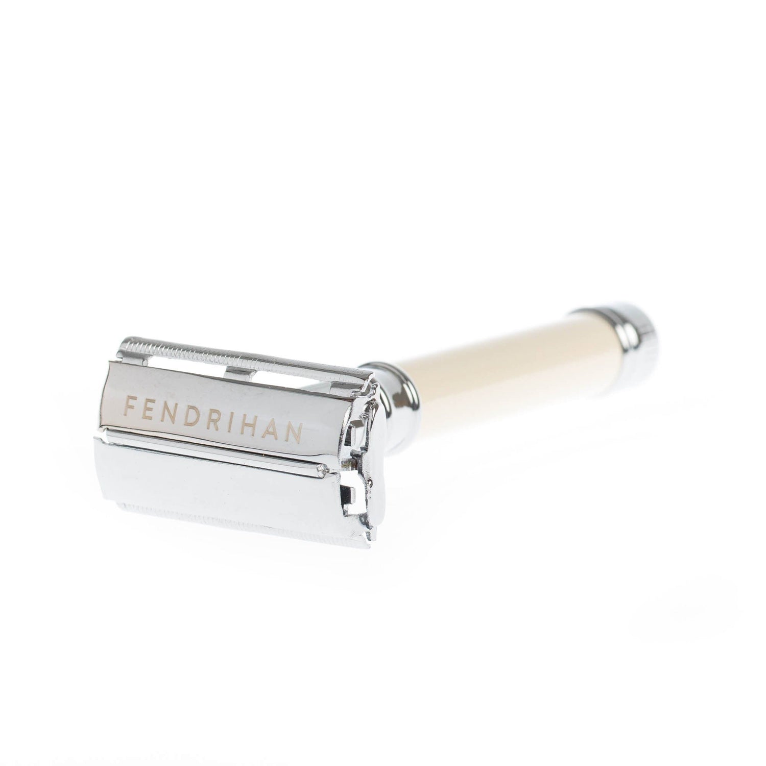 Fendrihan Butterfly Safety Razor, Faux Ivory Handle Double Edge Safety Razor Fendrihan