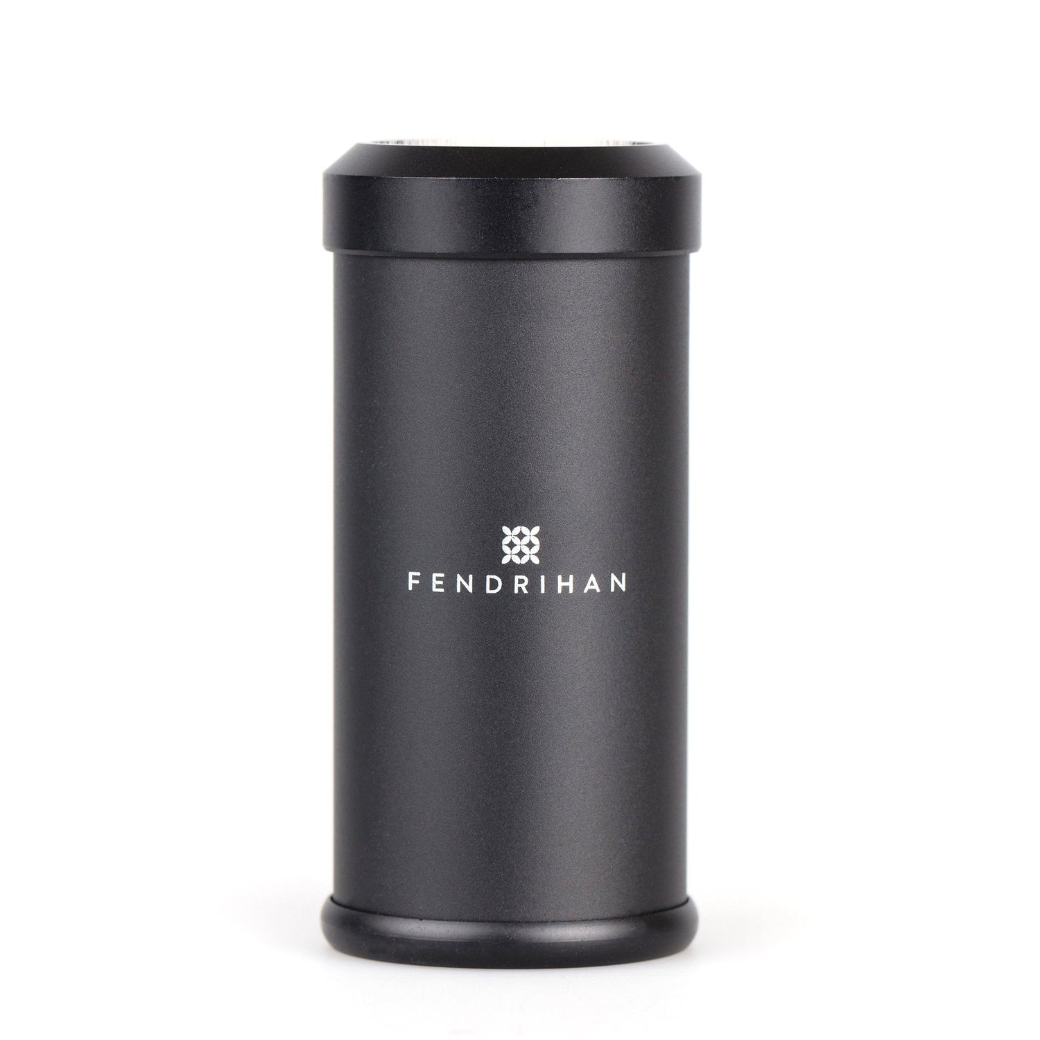 Fendrihan Black Anodized Aluminum Travel Shaving Brush, Silvertip Fibre Synthetic Bristles Shaving Brush Fendrihan