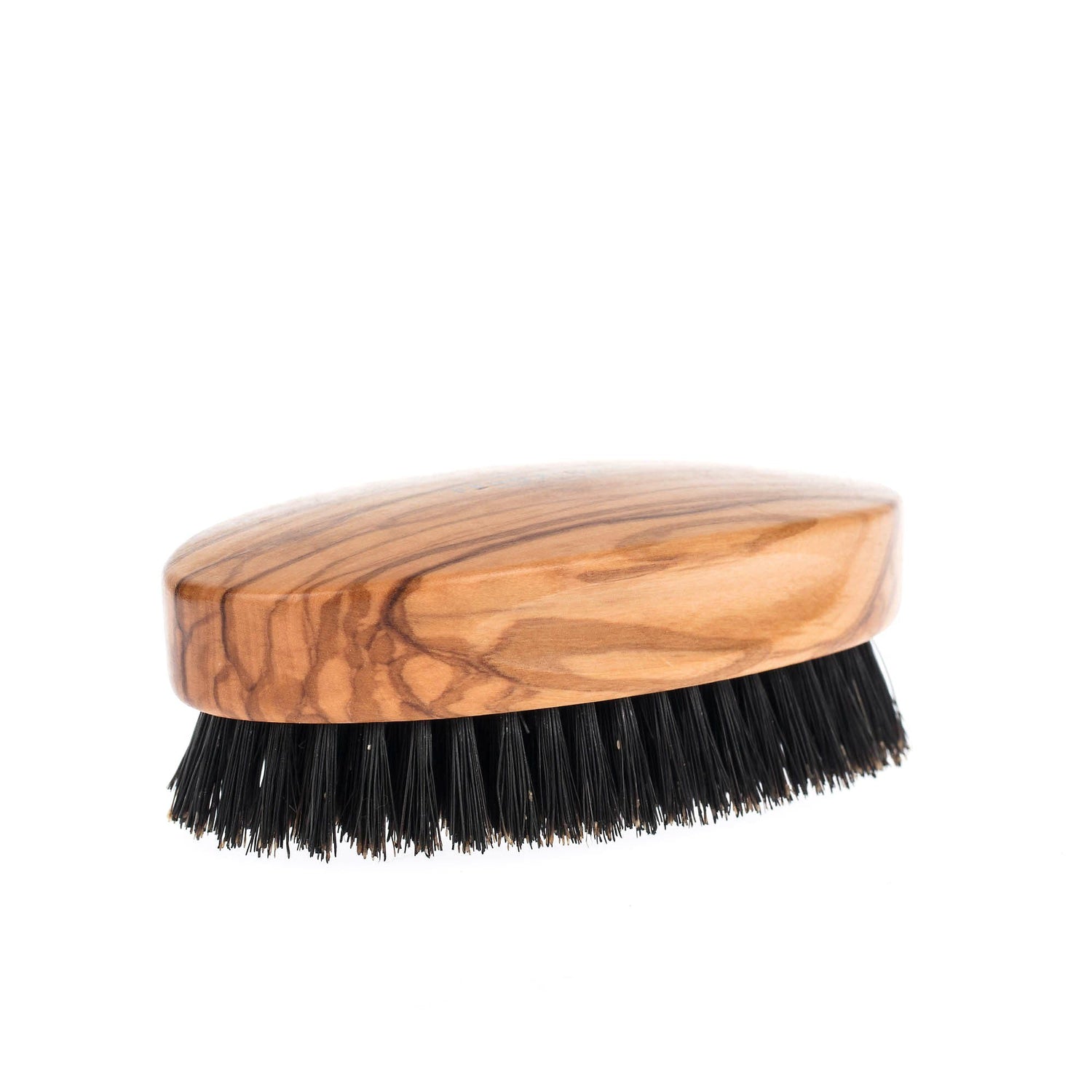 Men's Olivewood Military Hairbrush with Wild Boar Bristles - Made in Germany Hair Brush Fendrihan