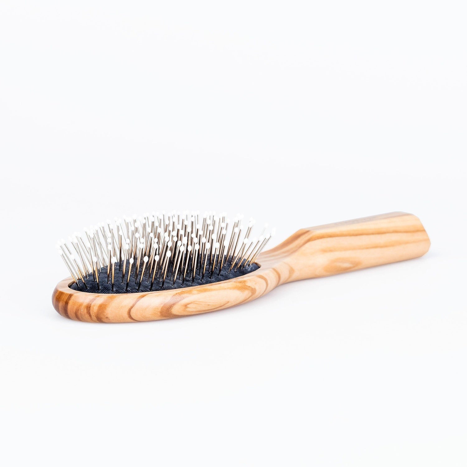 Fendrihan Oval Olivewood Pneumatic Brush with Styling Pins – Made in Germany Hair Brush Fendrihan