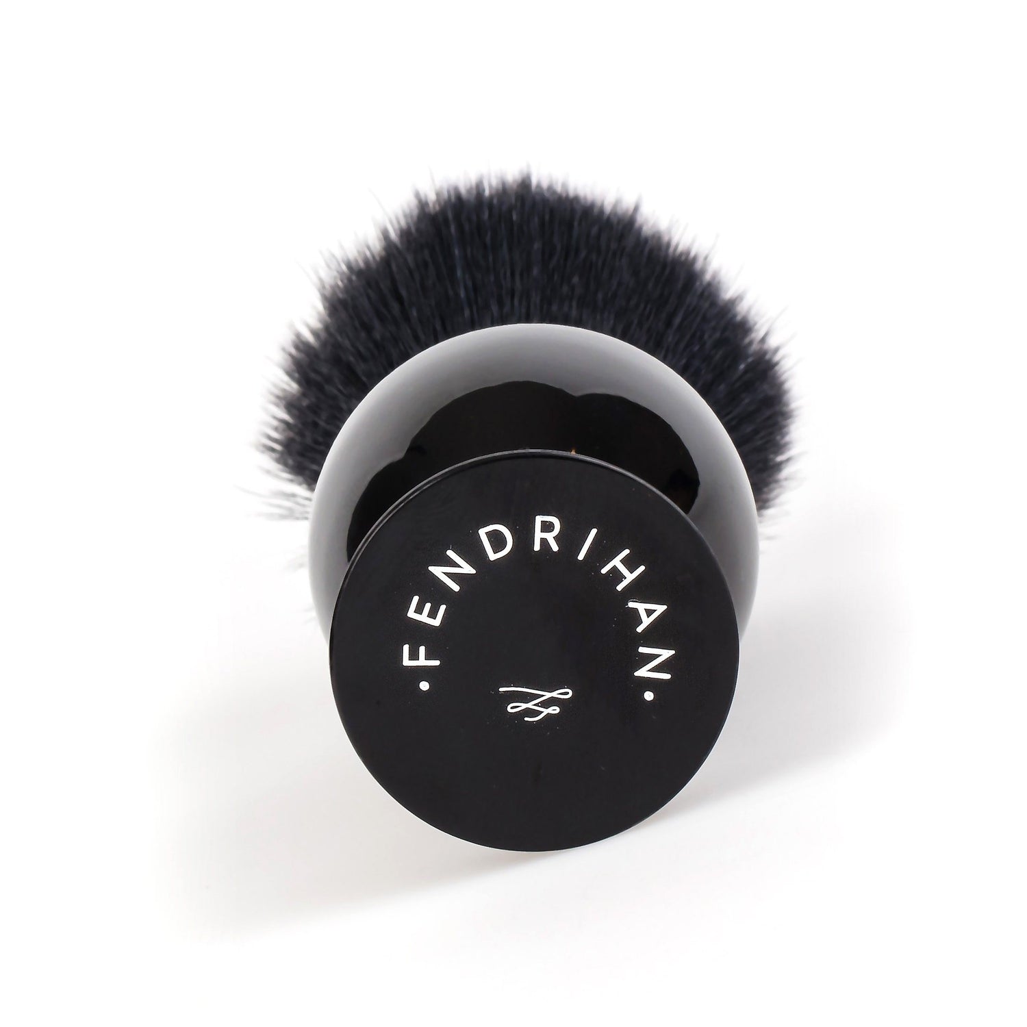 Fendrihan Black and White Synthetic Shaving Brush, Resin Handle Synthetic Bristles Shaving Brush Fendrihan