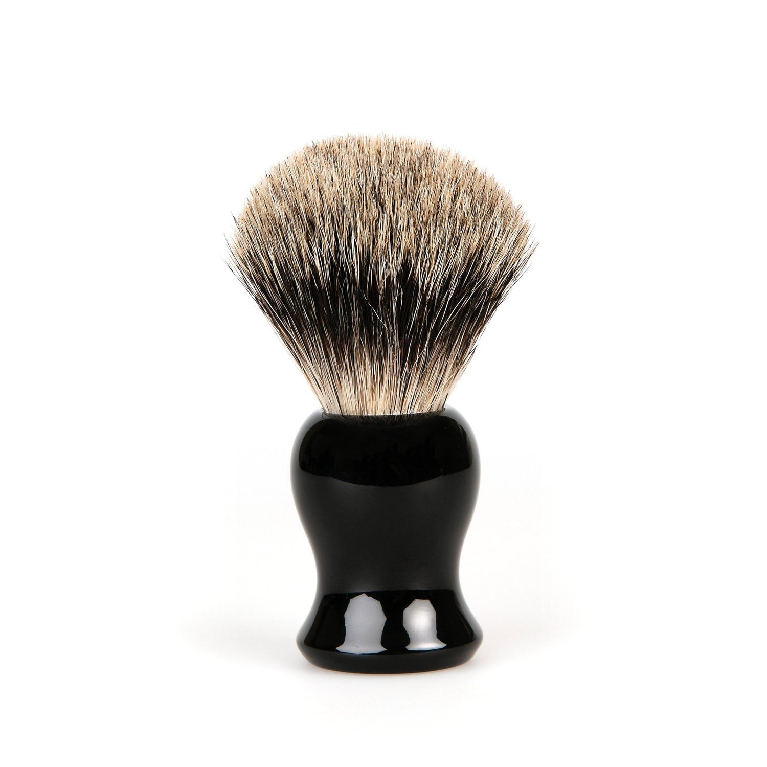 Fendrihan Classic Pure Grey Badger Shaving Brush & Metal Stand Badger Bristles Shaving Brush Fendrihan