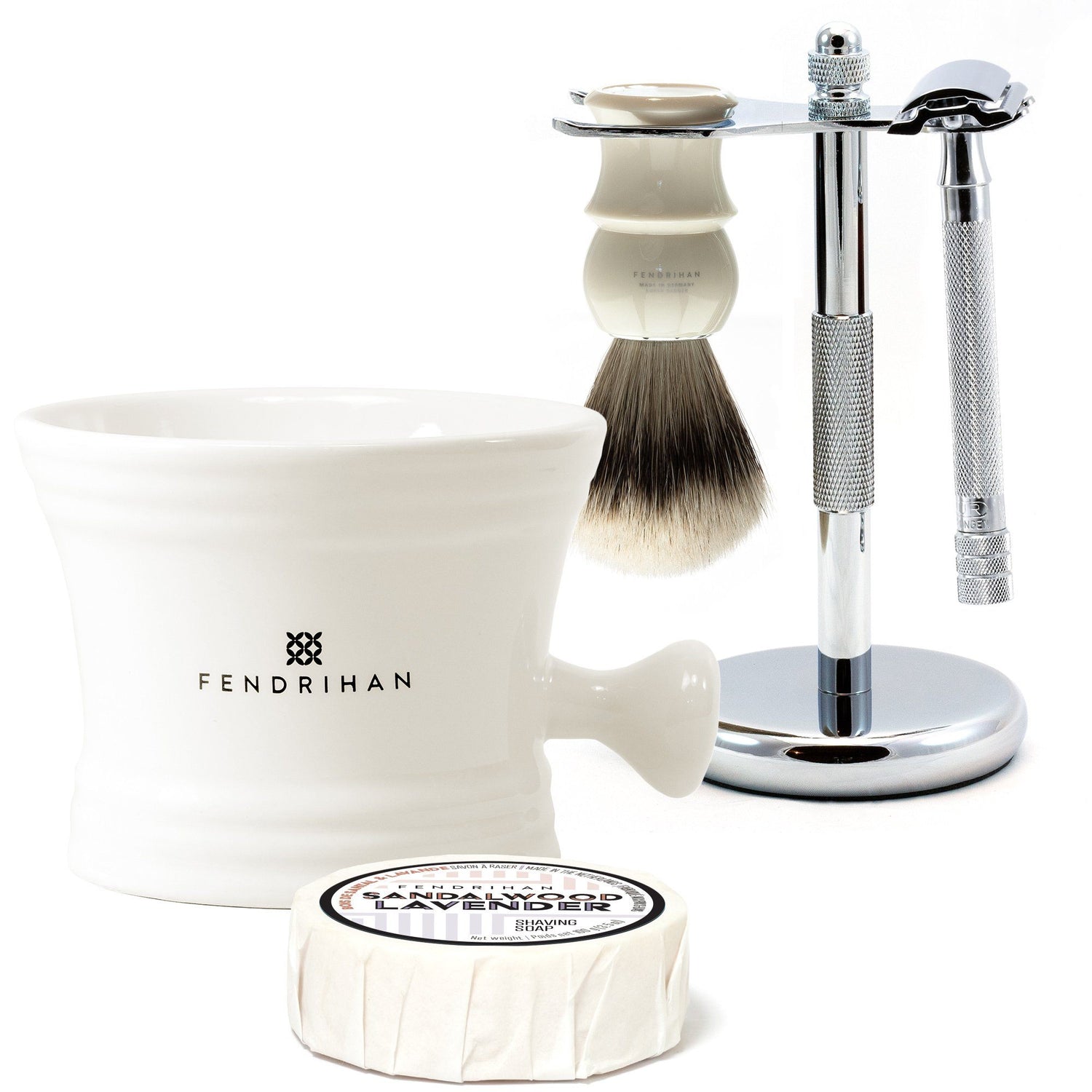 5-Piece Wet Shaving Set with Merkur 23C Razor, Save $35 Shaving Kit Fendrihan Ivory Coconut & Vanilla