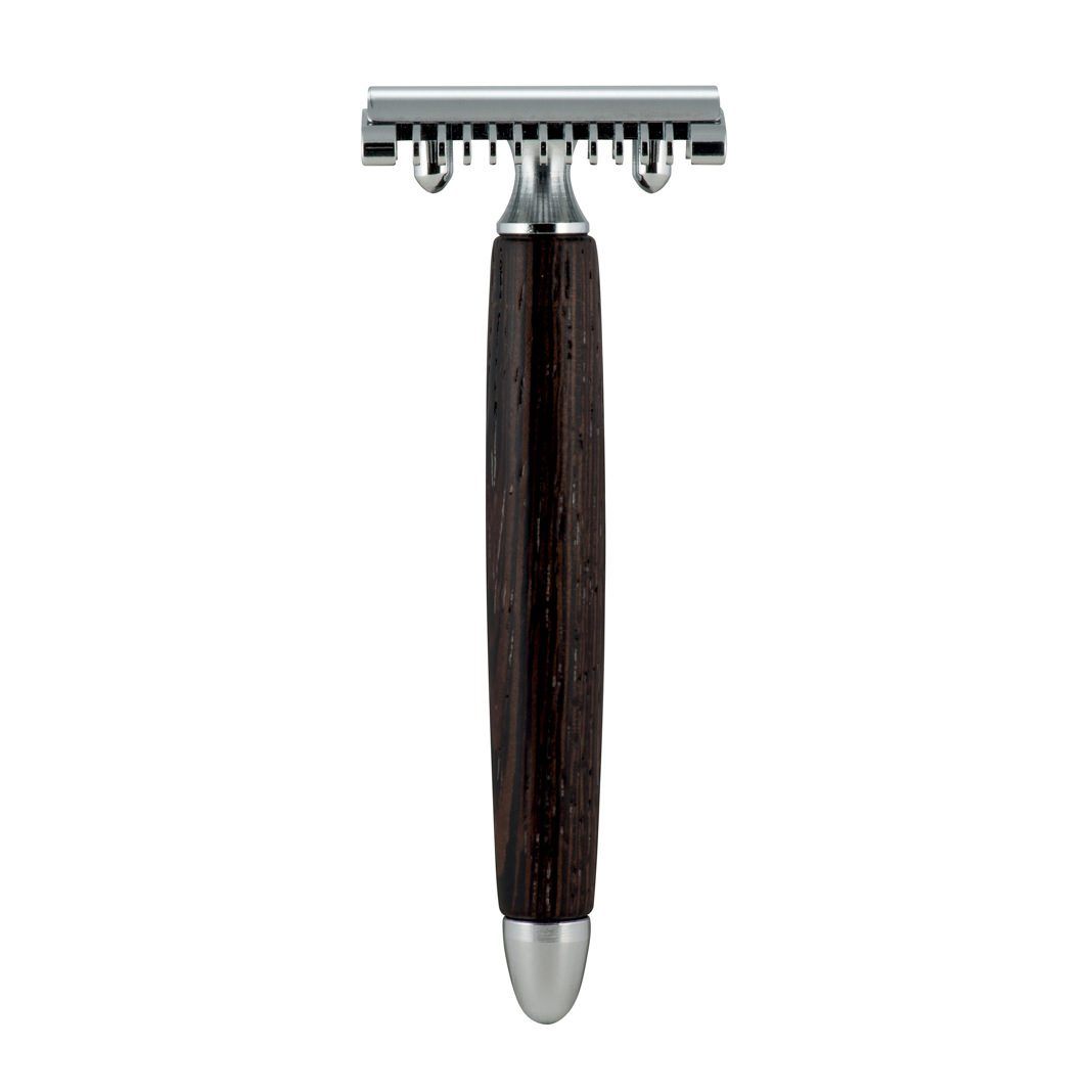 Fatip Wood Safety Razor Double Edge Safety Razor Fatip Wenge Wood Open