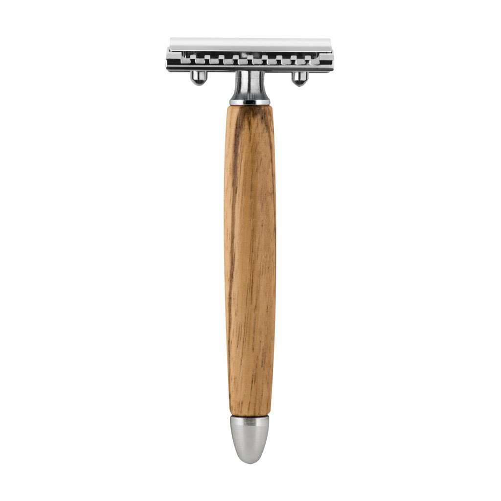 Fatip Wood Safety Razor Double Edge Safety Razor Fatip Olive Wood Closed