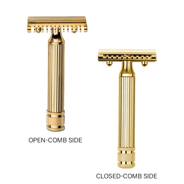 Fatip L'Ibrido Classic Safety Razor, Hybrid Head Safety Razor Fatip