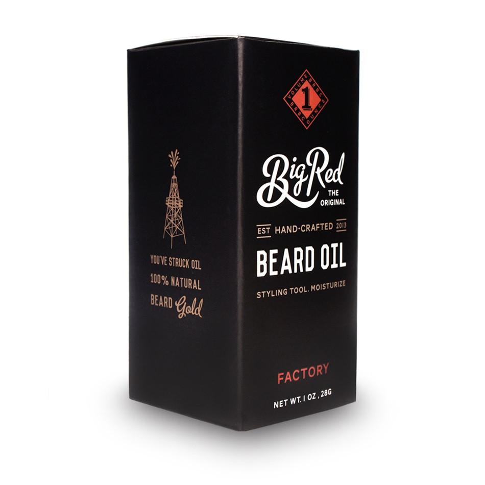 Big Red Beard Oil 1 oz - Factory Beard Balm Big Red 