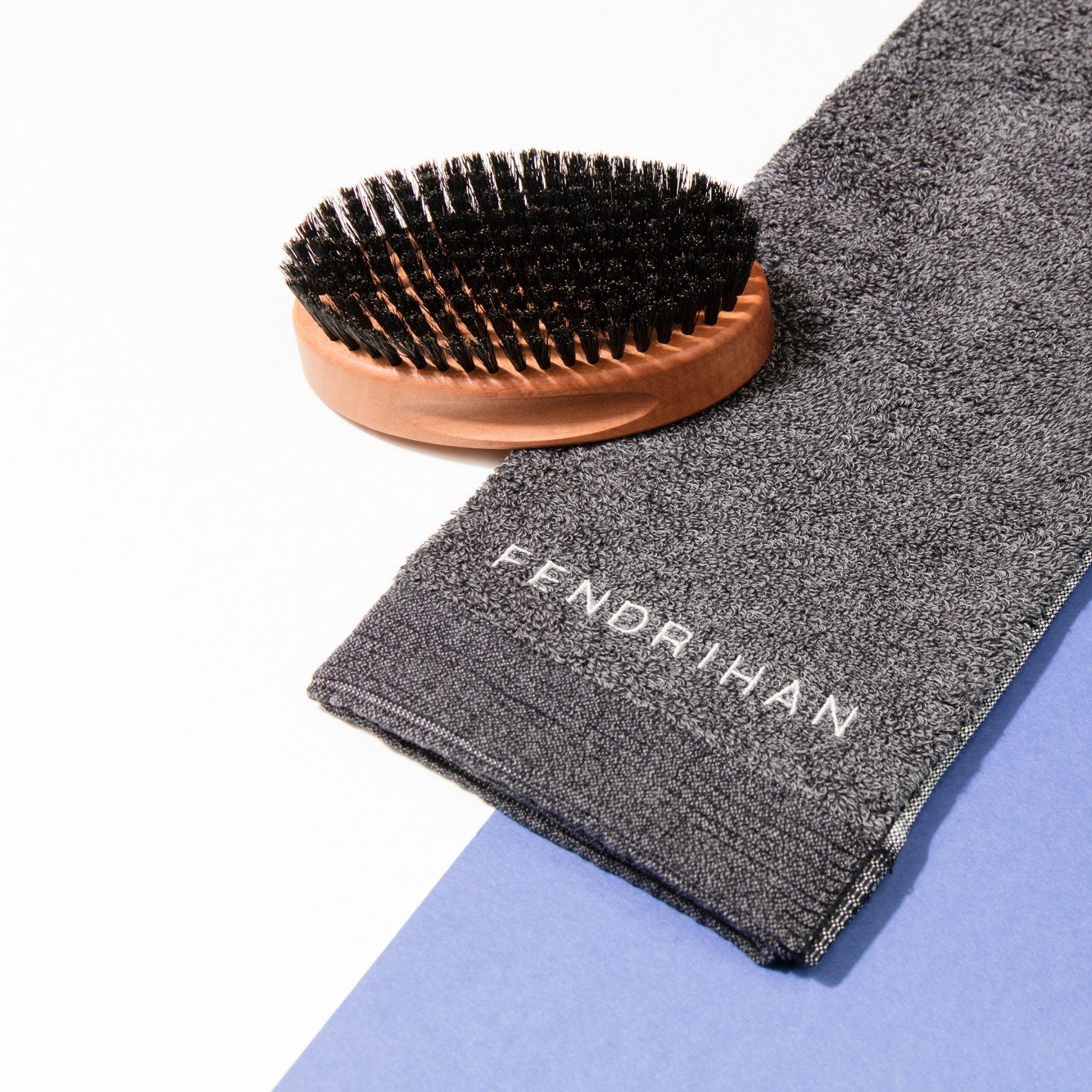 Men's Pearwood Military Hairbrush with Pure Soft or Wild Boar Bristles - Made in Germany Hair Brush Fendrihan