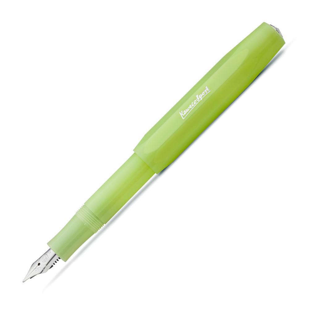 Kaweco Frosted Sport Fountain Pen Fountain Pen Kaweco Fine Lime Fine