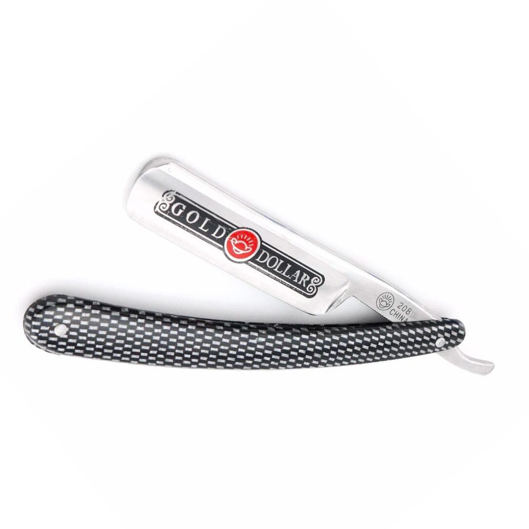 Gold Dollar 208 Round Point Straight Razor, 6/8