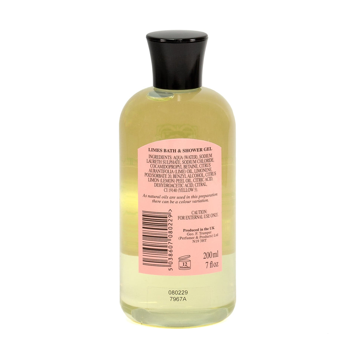 Geo. F. Trumper Extract of Limes Bath and Shower Gel Men's Body Wash Geo F. Trumper
