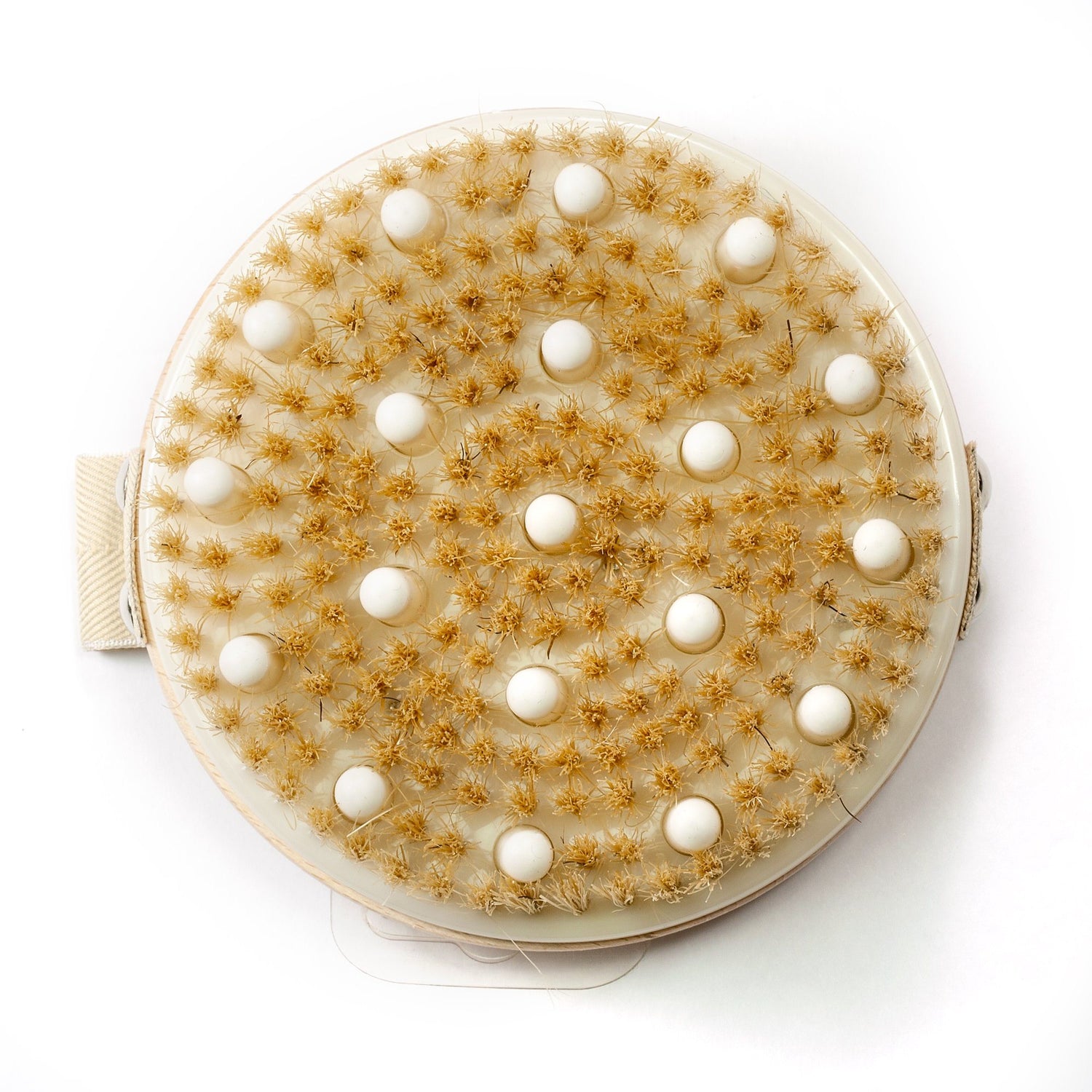 Hydrea London Beechwood Detox Brush with Pure Bristle and Rubber Nodules Bath Brush The Natural Sea Sponge Co