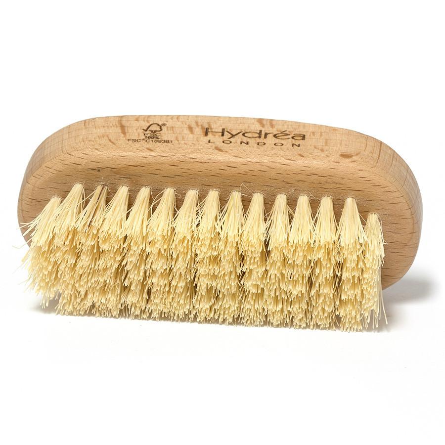 Hydrea London Dual-Sided 100% FSC Wood Nail Brush with Cactus Bristle, Large Nail Brush The Natural Sea Sponge Co