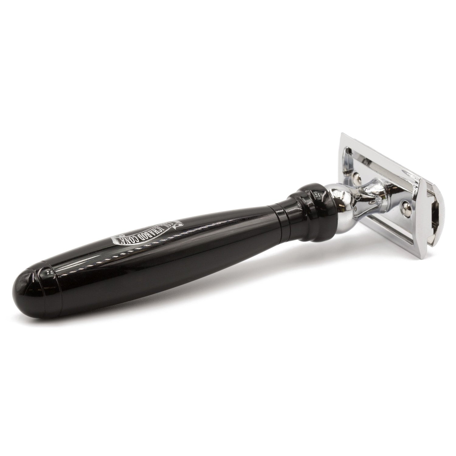 Col. Conk Classic Double-Edge Razor, Faux Ebony Handle Double Edge Safety Razor Col. Ichabod Conk