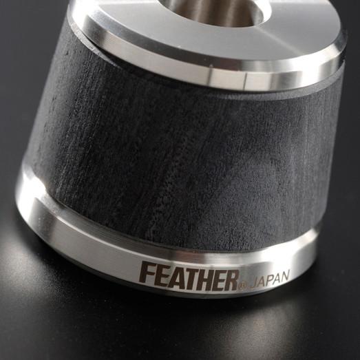 Feather WS-D2S Double Edge Stainless Steel and Wood Safety Razor, with Stand Double Edge Safety Razor Feather