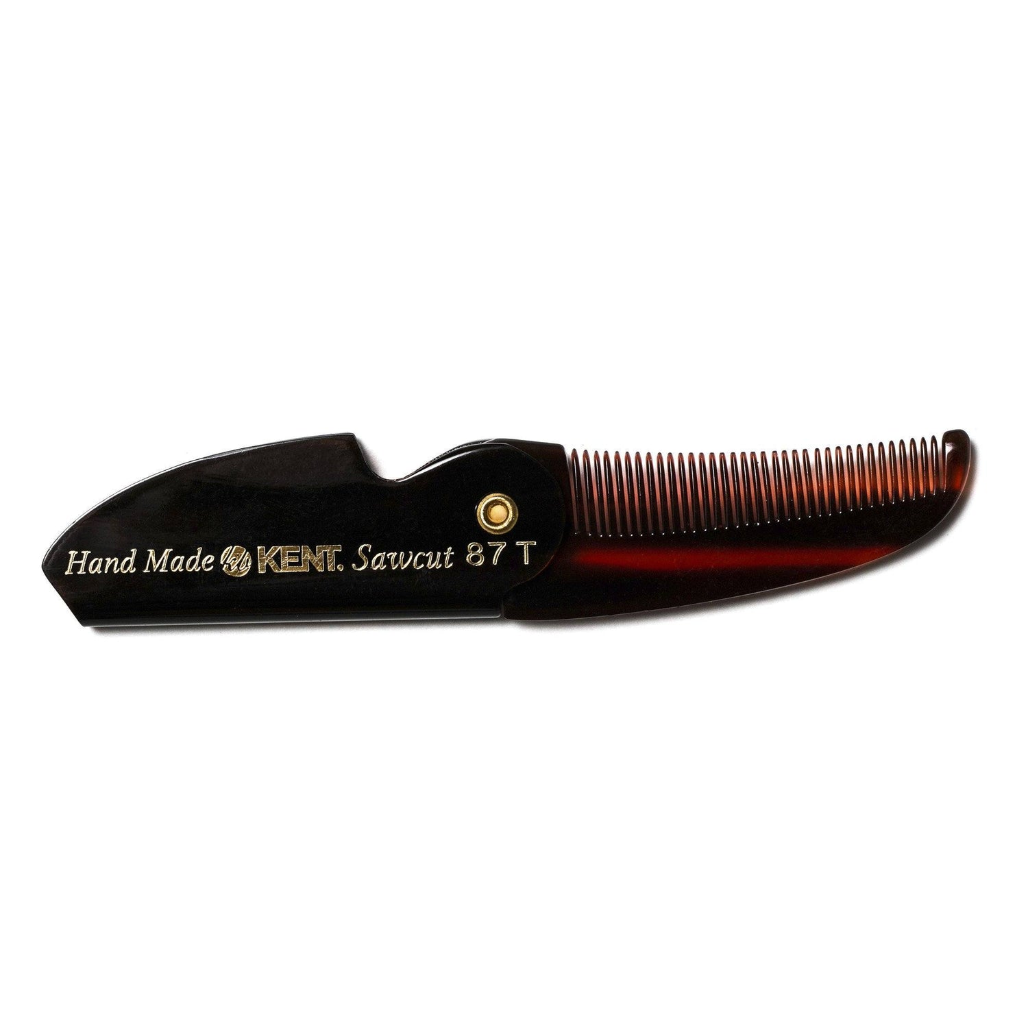 Kent 87T Hand-finished Folding Beard and Moustache Comb Beard Comb Kent