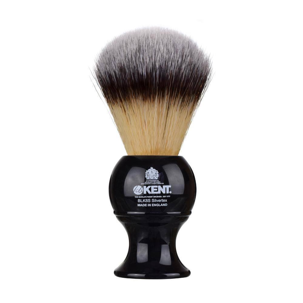 Kent BLK8S, Large Synthetic Shaving Brush Synthetic Bristles Shaving Brush Kent