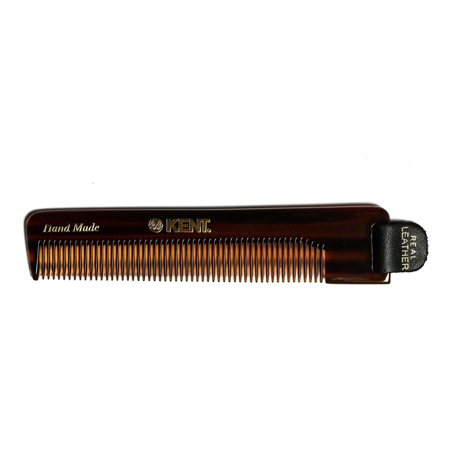 Kent NU22 Fine Tooth Comb with Black Leather Case Comb Kent