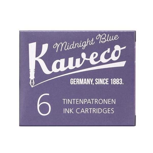Kaweco Fountain Pen Ink Cartridges, 6-pack Ink & Refill Kaweco Midnight Blue