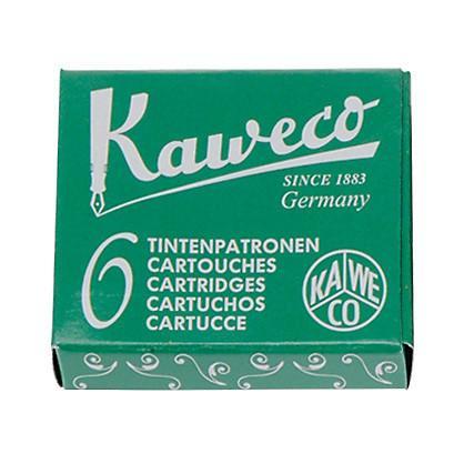 Kaweco Fountain Pen Ink Cartridges, 6-pack Ink & Refill Kaweco Palm Green