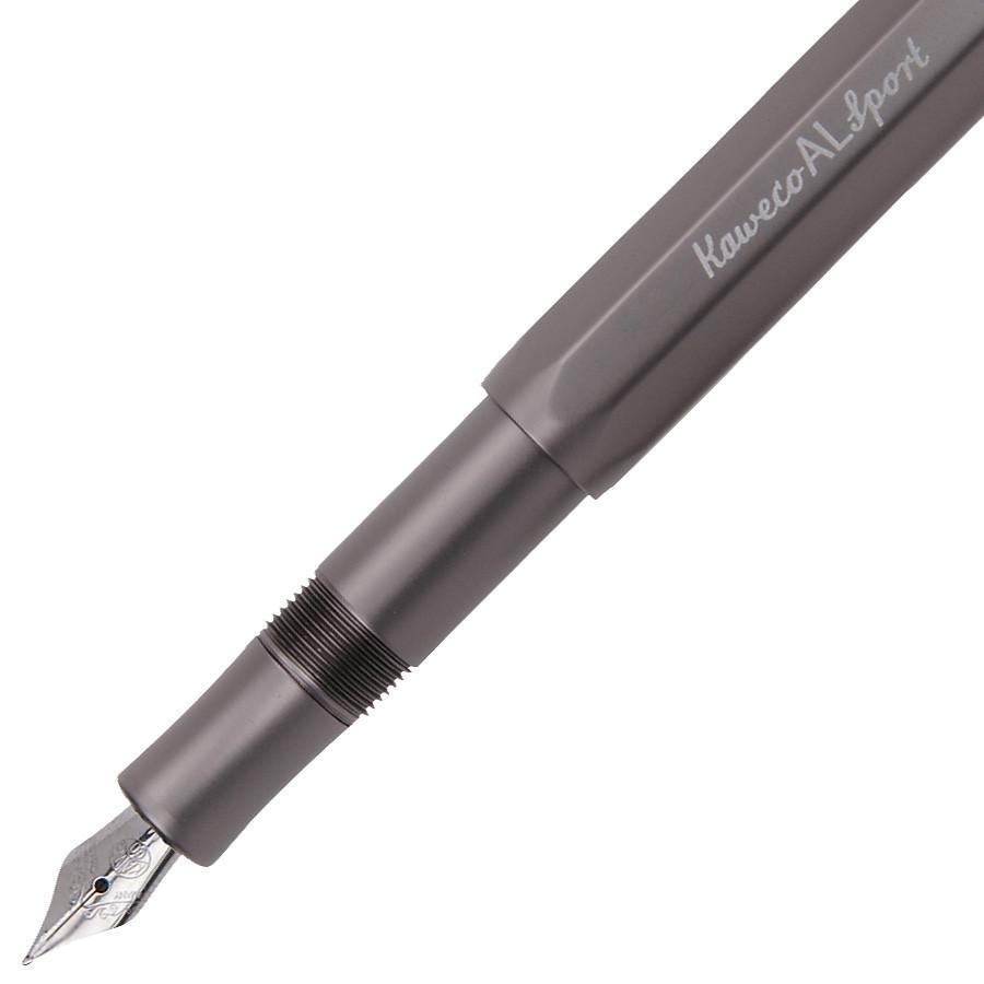 Kaweco AL Sport Aluminum Fountain Pen, Grey Fountain Pen Kaweco