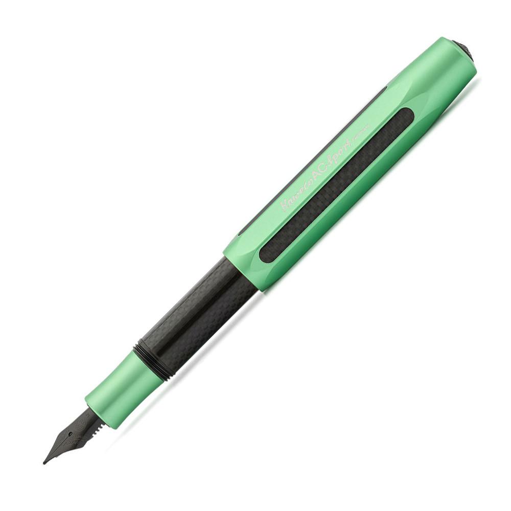 Kaweco AC Sport Carbon Fountain Pen Fountain Pen Kaweco Green Fine