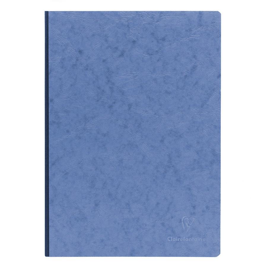 Clairefontaine Basics 8 x 11 Clothbound Notebook in Blue, Lined Notebook Other