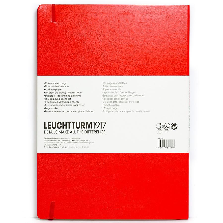 Leuchtturm1917 Master Classic Hard Cover Notebook, Squared Notebook Leuchtturm1917