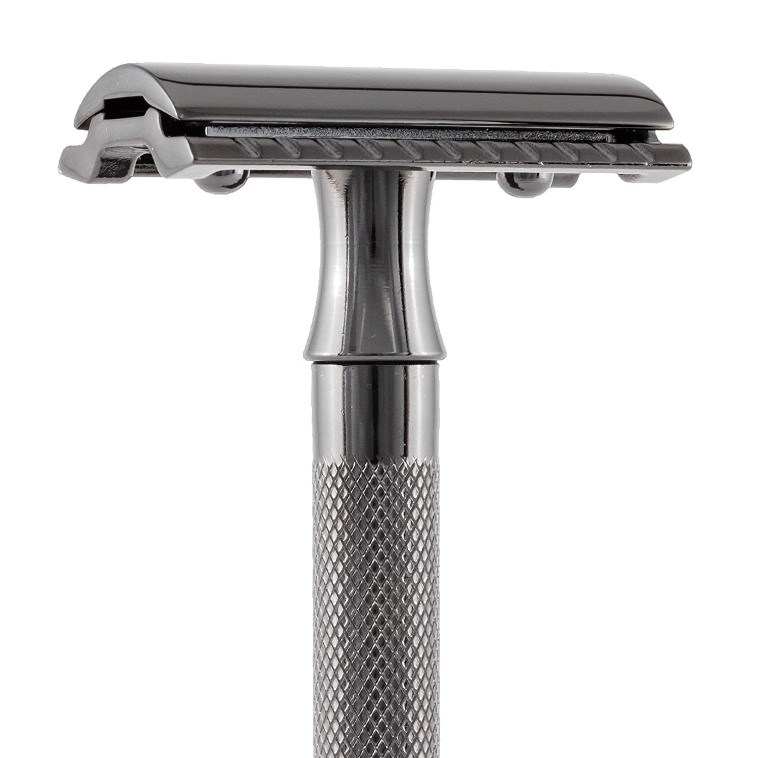 Merkur 23C Extra Long Handle, Black PVD Coated Double Edge Safety Razor Merkur