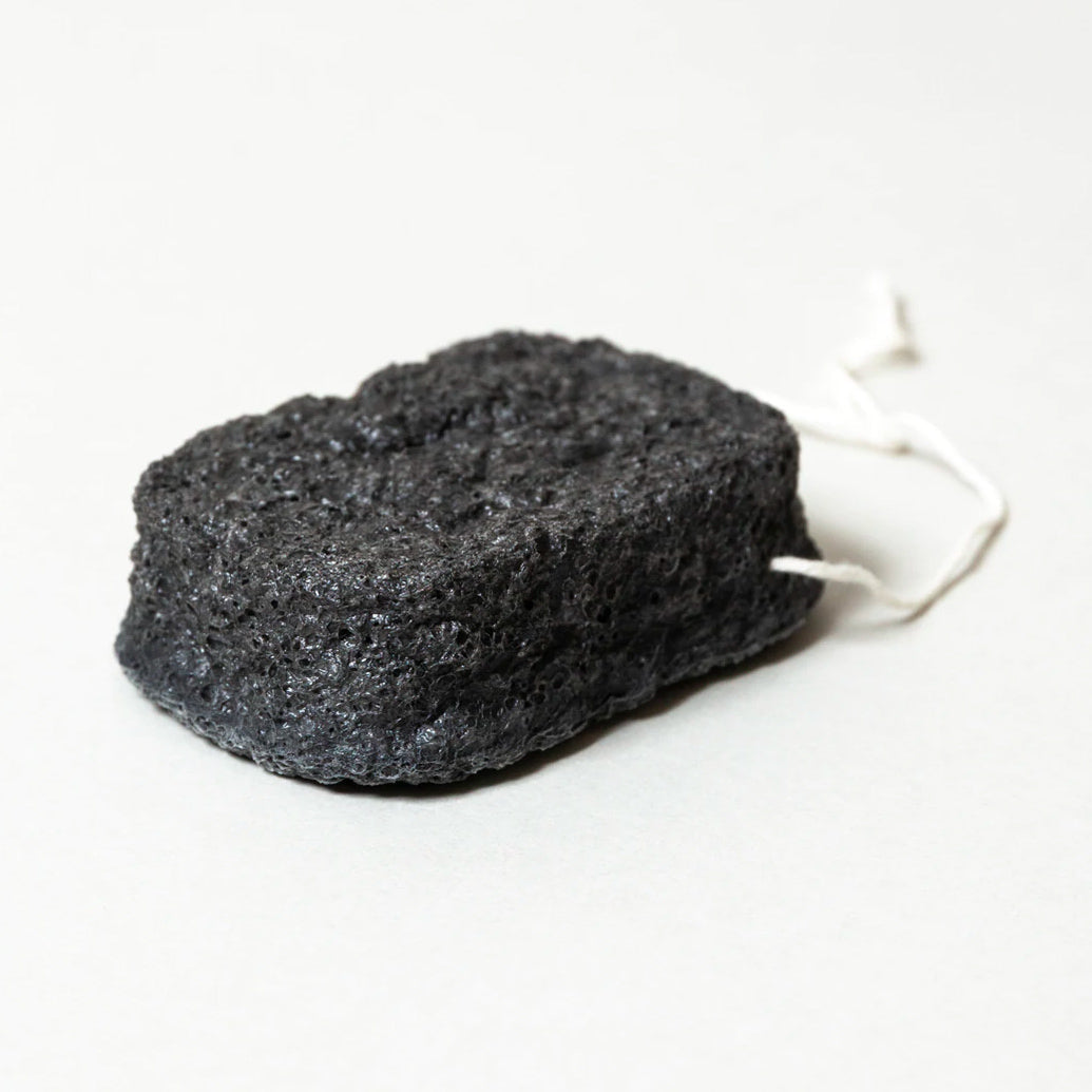 Japanese Binchotan Charcoal Facial Sponge Exfoliating Sponge Binchotan Charcoal