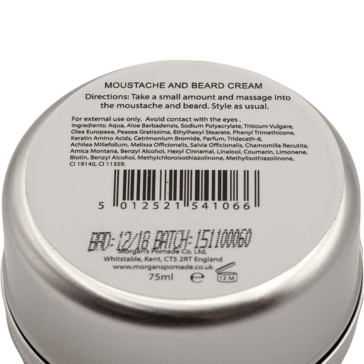 Morgan's Moustache and Beard Cream Men's Grooming Cream Morgan's Pomade Co