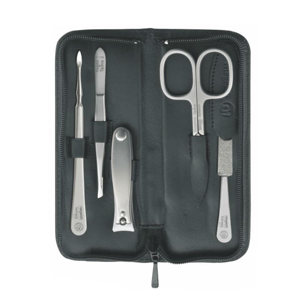 Niegeloh Solingen Nevada M 5-Piece TopInox Travel Set, Black
