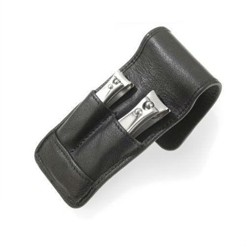 Niegeloh Solingen Imantado S 2-Piece TopInox Clipper Set, Black Leather Case Manicure Set Niegeloh Solingen