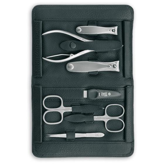 Niegeloh Imantado XL 7-Piece Manicure Set, Black Leather Case Manicure Set Niegeloh Solingen