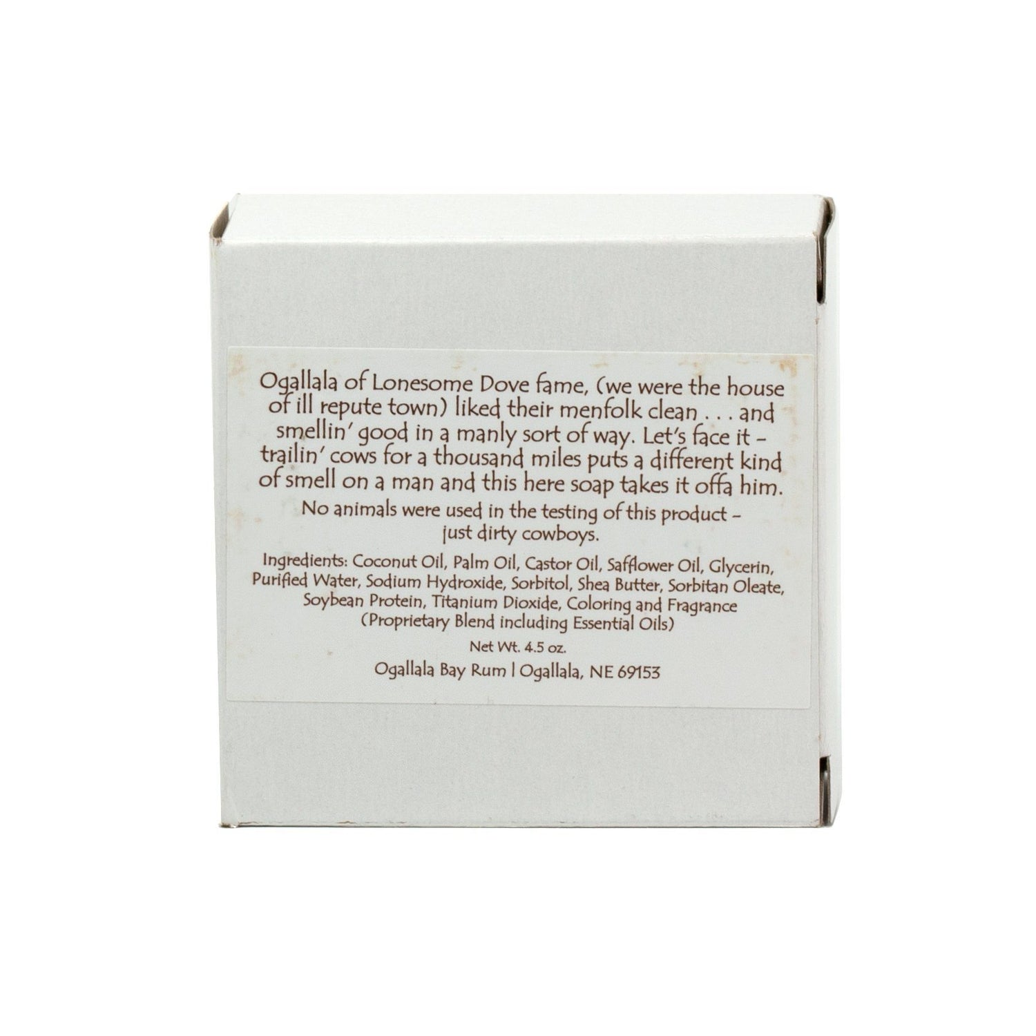 Ogallala Creamy Bay Rum Soap and Shampoo Bar Body Soap Ogallala Bay Rum