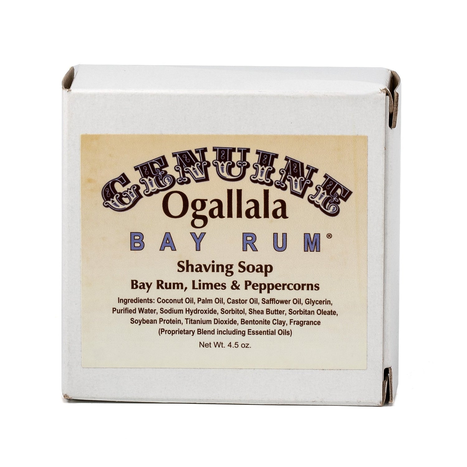 Ogallala Bay Rum, Limes and Peppercorns Shaving Soap Shaving Soap Ogallala Bay Rum
