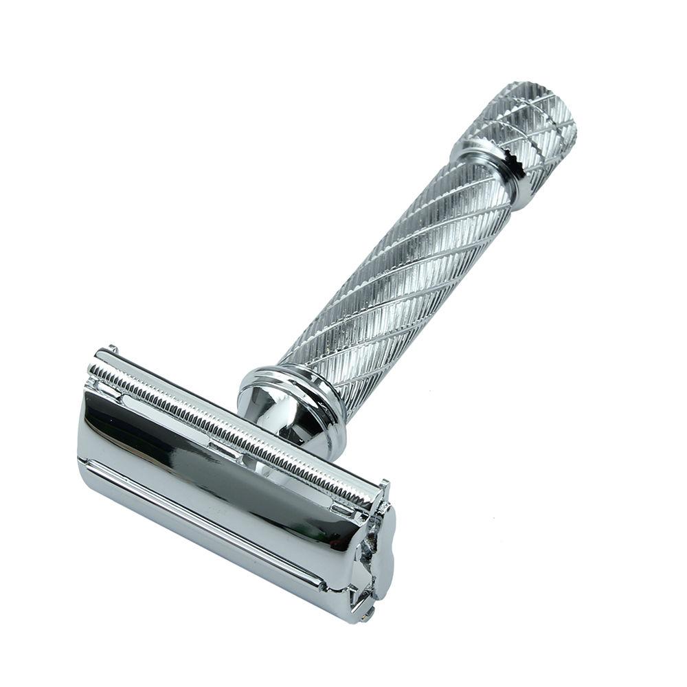Parker 87R Short Handle Double-Edge Razor, Butterfly Opening Double Edge Safety Razor Head Parker Razors
