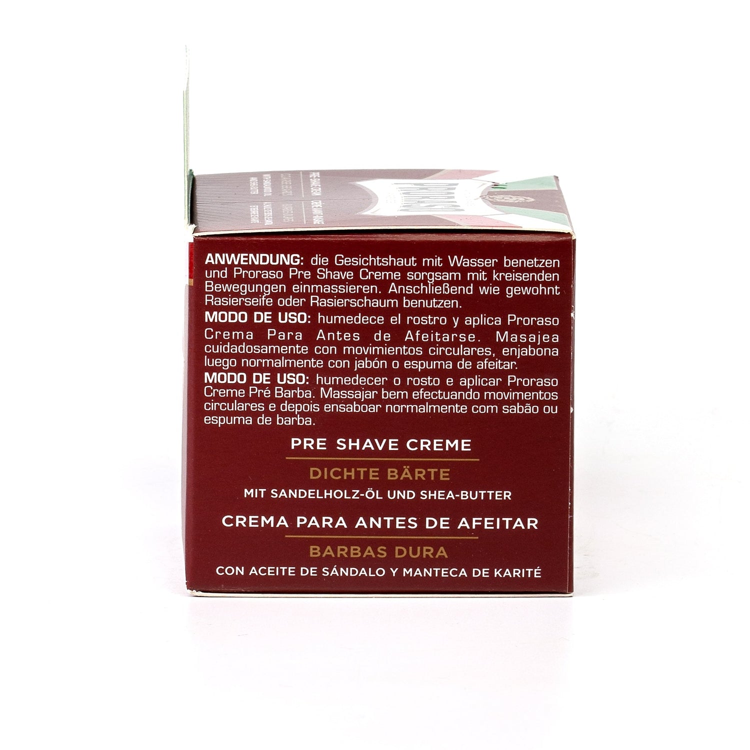 Proraso Red Pre-Post Shave Cream for Coarse Beard with Sandalwood and Shea Butter Pre Shave Proraso