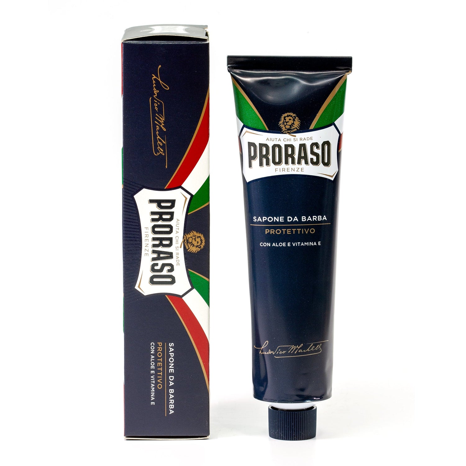 Proraso Blue Shaving Cream with Aloe and Vitamin E Shaving Cream Proraso