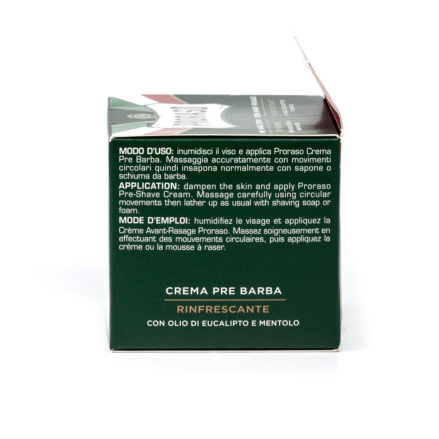 Proraso Green Pre-Post Shave Cream with Eucalyptus and Menthol Pre Shave Proraso