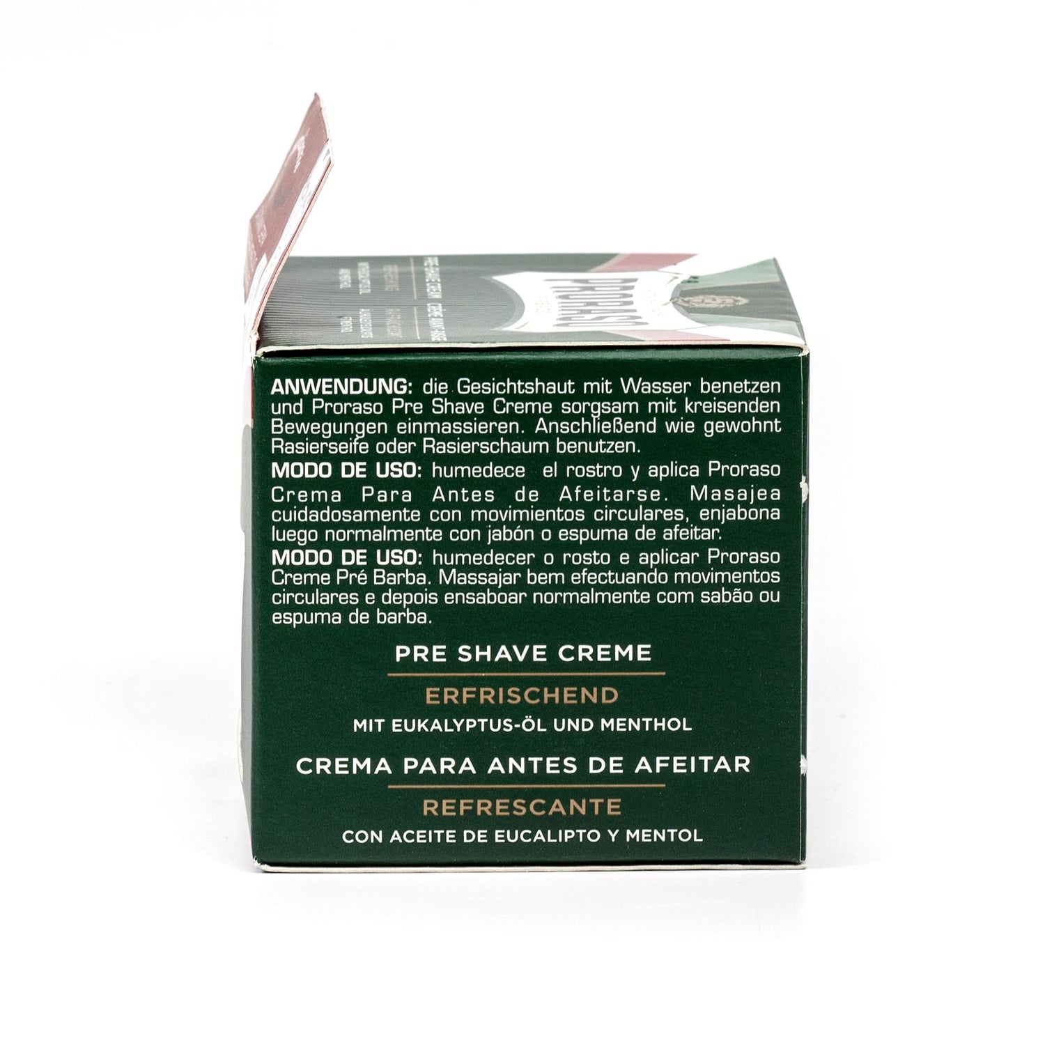 Proraso Green Pre-Post Shave Cream with Eucalyptus and Menthol Pre Shave Proraso