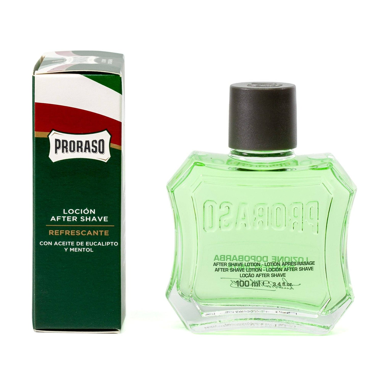 Proraso Green After Shave Lotion with Eucalyptus and Menthol Aftershave Splash Proraso